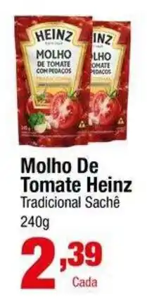 Santo Supermercados Molho De Tomate Heinz Tradicional Sachê oferta