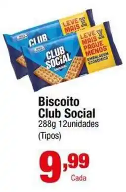 Santo Supermercados Biscoito club social oferta