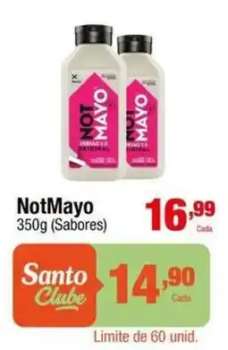 Santo Supermercados NotMayo (Sabores) oferta
