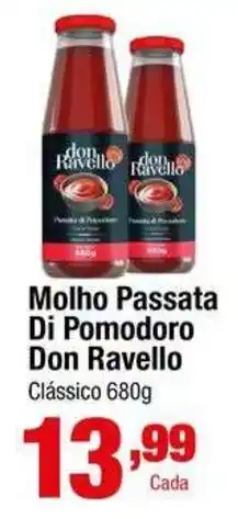 Santo Supermercados Molho Passata Di Pomodoro Don Ravello Clássico oferta