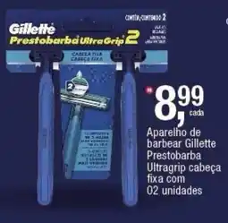 Frangolândia Aparelho de barbear Gillette Prestobarba Ultragrip cabeça fixa oferta
