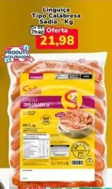 Nagumo Linguiça tipo calabresa sadia oferta