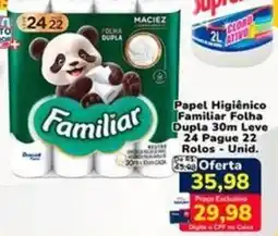 Nagumo Papel Higiênico Folha Familiar Dupla oferta