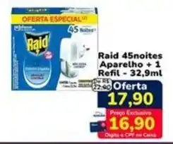 Nagumo Raid 45noites Aparelho + 1 Refil oferta