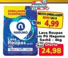 Nagumo Lava Roupas em pó Nagumo oferta