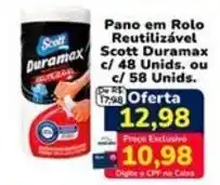 Nagumo Pano em rolo reutilizavel scott duramax oferta