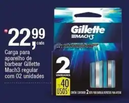 Frangolândia Carga para aparelho de barbear Gillette Mach3 regular oferta