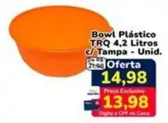 Nagumo Bowl Plástico TRQ 4,2 Litros c/ Tampa - Unid. oferta