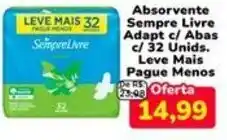 Nagumo Absorvente sempre livre adapt c/ abas oferta