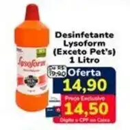 Nagumo Desinfetante Lysoform (Exceto Pet's) oferta