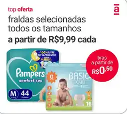 Americanas Express fraldas selecionadas oferta