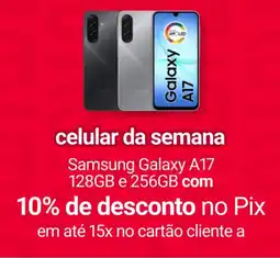 Americanas Express celular da semana samsung galaxy a17 oferta