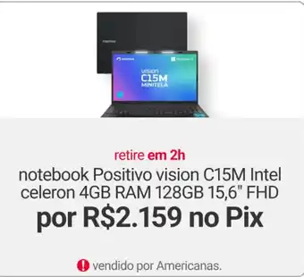 Notebook positivo vision c15m