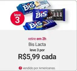 Americanas Express Bis Lacta oferta