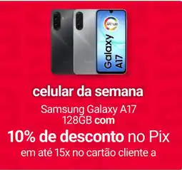 Americanas Express celular da semana samsung galaxy a17 oferta