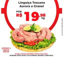 Hirota Food Supermercado Linguiça toscana aurora a granel oferta