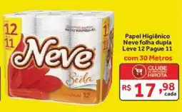 Hirota Food Supermercado Papel Higiênico Neve folha dupla oferta