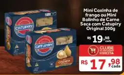 Hirota Food Supermercado Mini Coxinha de frango ou Mini Bolinho de Carne Seca com Catupiry Original oferta