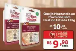 Hirota Food Supermercado Queijo Mozzarella ou Provolone Bom Destino Fatiada oferta