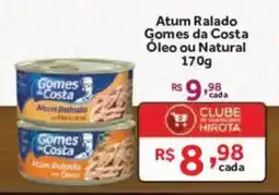 Hirota Food Supermercado Atum Ralado Gomes da Costa Oleo ou Natural oferta