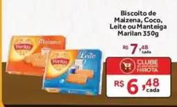 Hirota Food Supermercado Biscoito de Maizena, Coco, Leite ou Manteiga Marilan oferta