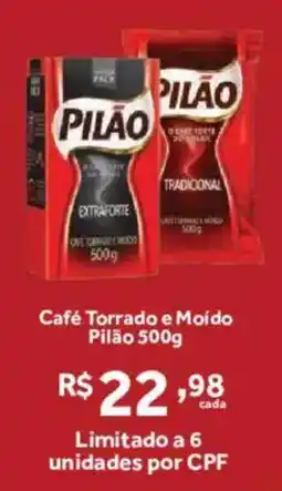Hirota Food Supermercado Café torrado e moído pilão oferta