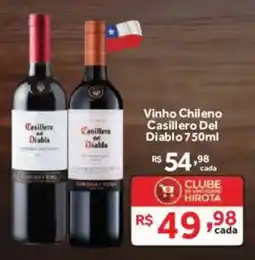 Hirota Food Supermercado Vinho chileno casillero del diablo 750ml oferta