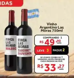 Hirota Food Supermercado Vinho Argentino Las Moras oferta
