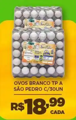 DB Supermercados ovos branco tp a são pedro oferta