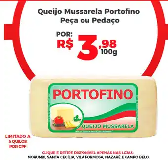 Queijo mussarela portofino