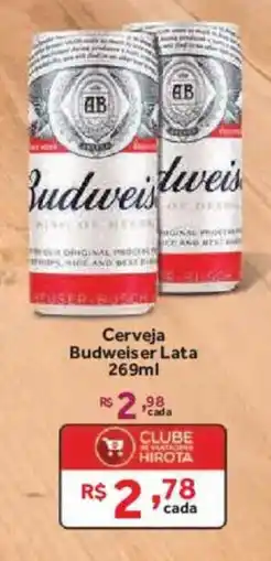 Hirota Food Supermercado Cerveja Budweiser Lata oferta