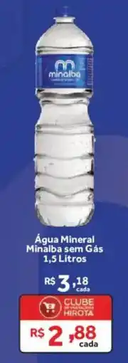 Hirota Food Supermercado Água Mineral Minalba sem Gás oferta