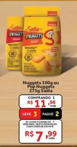 Hirota Food Supermercado Nuggets ou Pop Nuggets Sadia oferta