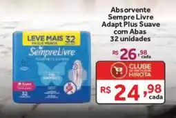 Hirota Food Supermercado Absorvente Sempre Livre Adapt Plus Suave com Abas oferta