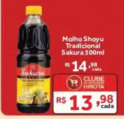 Hirota Food Supermercado Molho shoyu tradicional sakura oferta