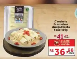 Hirota Food Supermercado Canelone presunto e queijo hirota food oferta