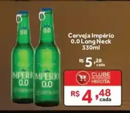 Hirota Food Supermercado Cerveja Império 0.0 Long Neck oferta