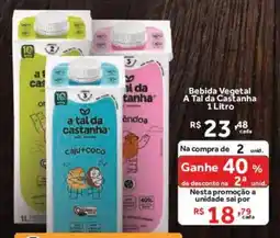 Hirota Food Supermercado Bebida Vegetal A Tal da Castanha oferta
