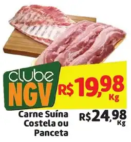 Abevê Supermercados Carne Suína Costela ou Panceta oferta
