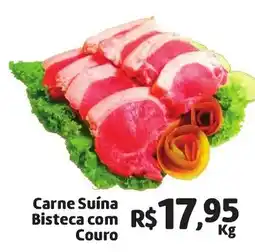 Abevê Supermercados Carne Suína Bisteca com Couro oferta