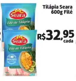 Abevê Supermercados Tilápia Seara 600g Filé oferta