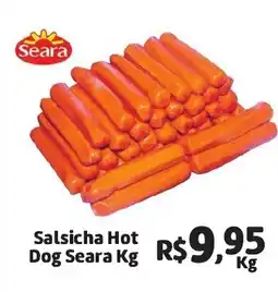Abevê Supermercados Salsicha Hot Dog Seara Kg oferta