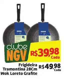 Abevê Supermercados Frigideira Tramontina 28cm Wok Loreto Grafite oferta