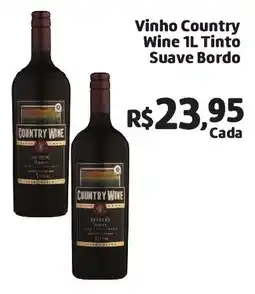 Abevê Supermercados Vinho Country Wine 1L Tinto Suave Bordo oferta