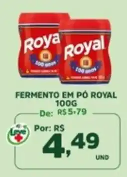 Araújo Supermercados Fermento em pó royal oferta