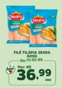 Araújo Supermercados Filé tilápia seara oferta