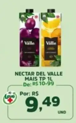 Araújo Supermercados Nectar del valle mais tp 1l oferta