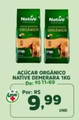 Araújo Supermercados Açúcar orgânico native demerara oferta