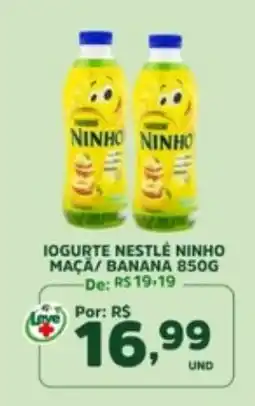 Araújo Supermercados Iogurte nestlé ninho maçã/ banana oferta
