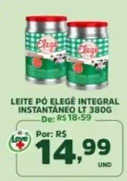 Araújo Supermercados Leite pô elegê integral instantâneo lt oferta